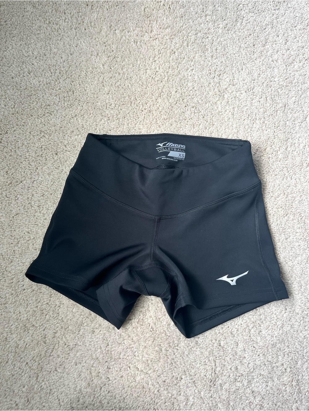Mizuno Black Women's Athletic Volleyball Shorts